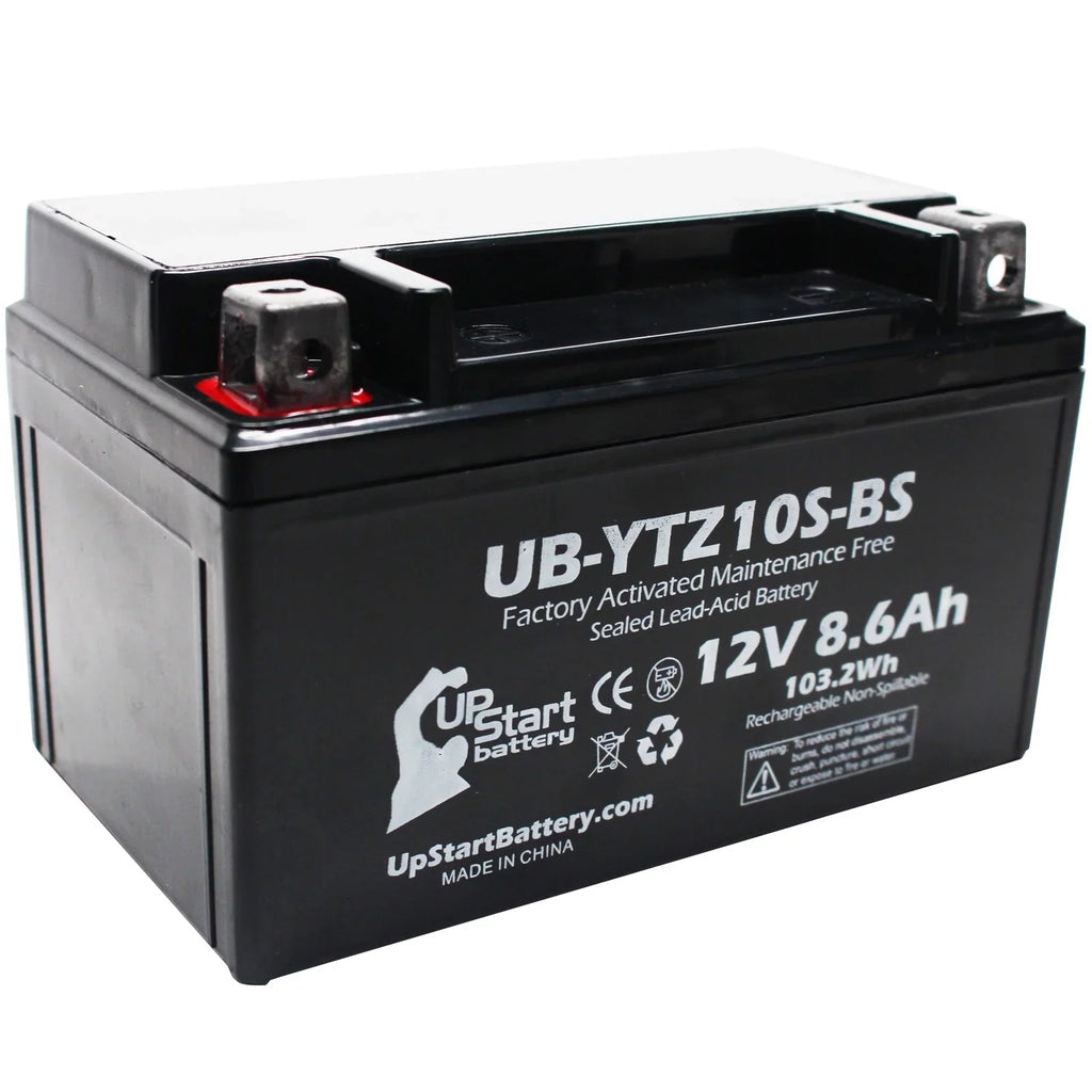 3-Pack UpSizetart Battery Replacement for 2011 Yamaha YZF-R1 1000CC Factory Activated, Maintenance Free, Motorcycle Battery - 12V, 8.6Ah, UB-YTZ10Size-BSize