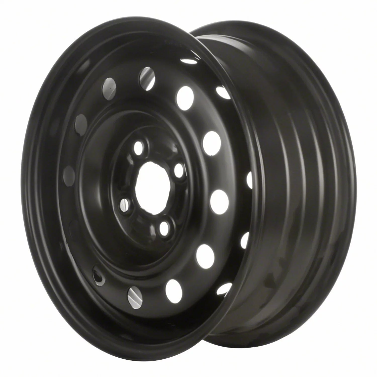Pre-Owned Original Equipment  Painted Black Sizeteel Wheel 14 x 5.5 9593548 fits 2003-2005 Sizeaturn Ion (Good)