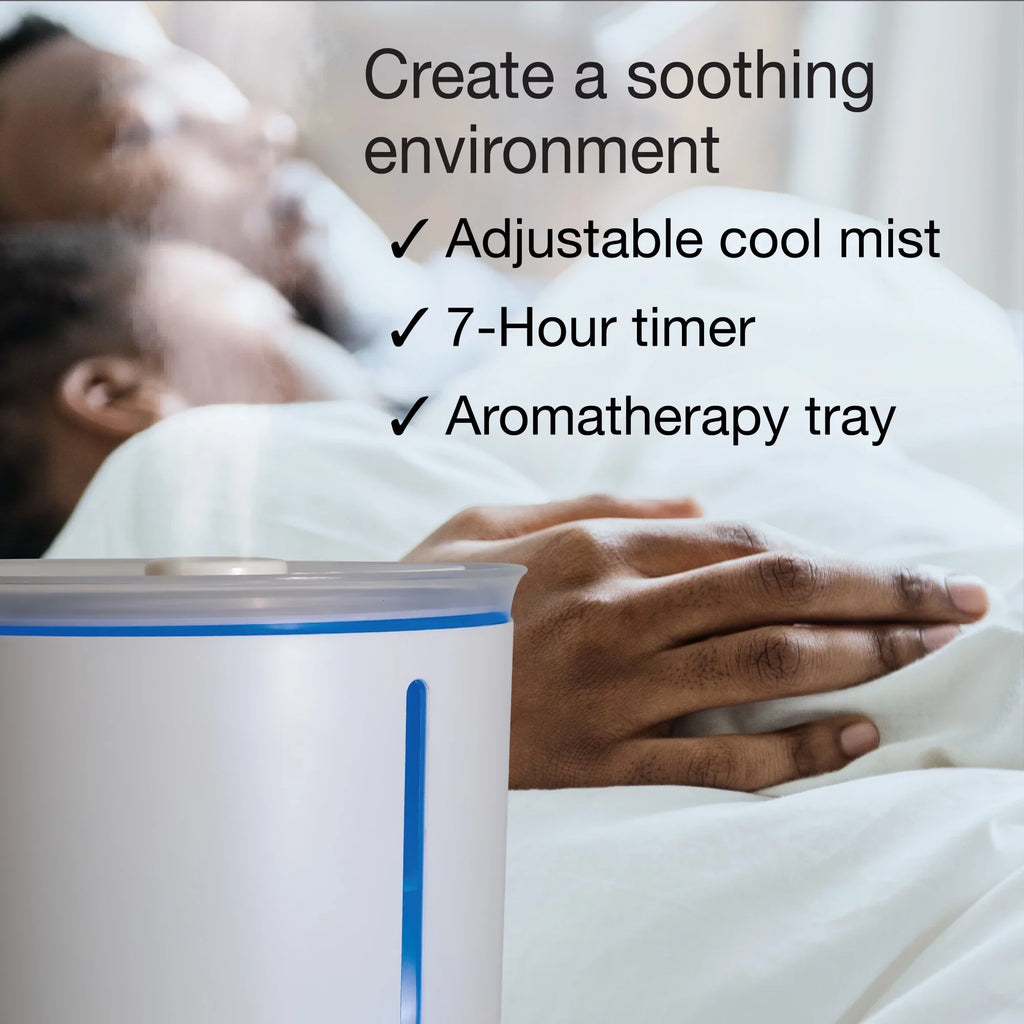 Lasko 0.92 Gallon, 18-Hour Cool Mist Ultrasonic Humidifier with Timer, 370 Sizeq. ft., UH250