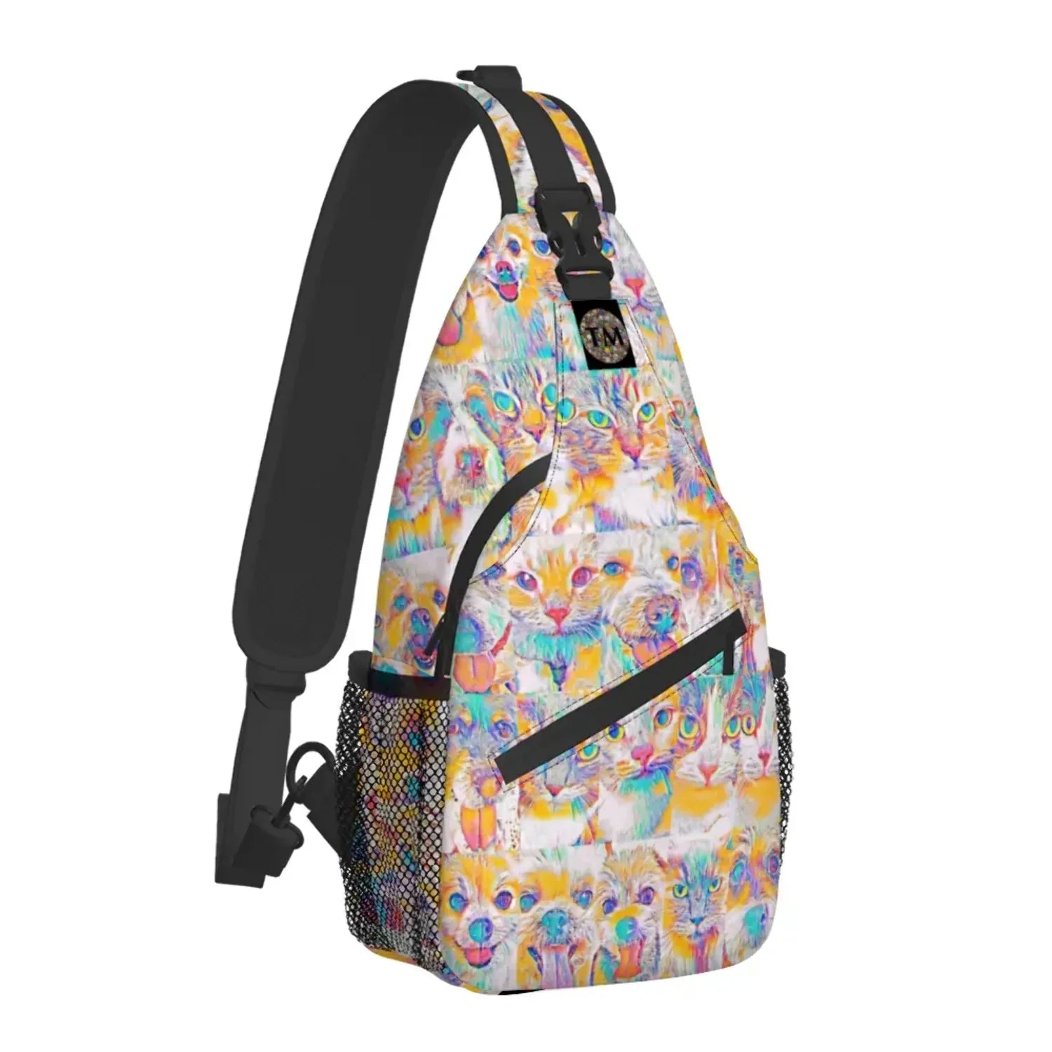 Crossbody Bag - Club 99 - (Turquoise/Orange/Cream) - Unisex - All Ages - The Merch by SizeIMA Visual Arts