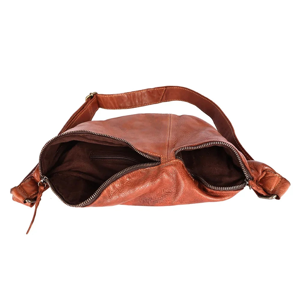 NM Never Mind Nmbgm153 Fanny Pack Vintage Handmade Genuine Cowhide Leather Women Bag Western Handbag Purse