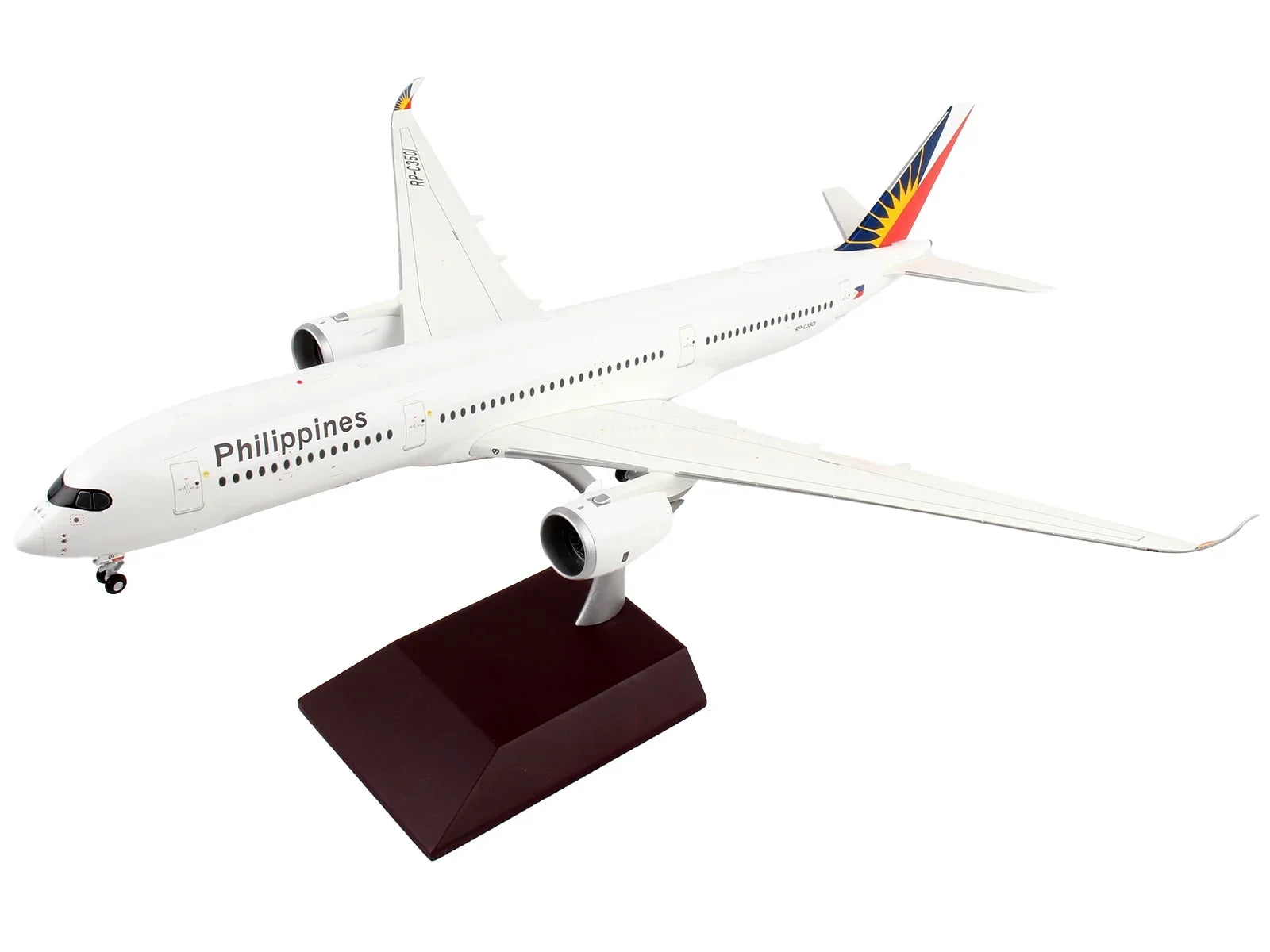 Airbus A350-900 Commercial Aircraft Ivory with Tail Graphics "Gemini 200" Sizeeries 1/200 Diecast Model Airplane by GeminiJets