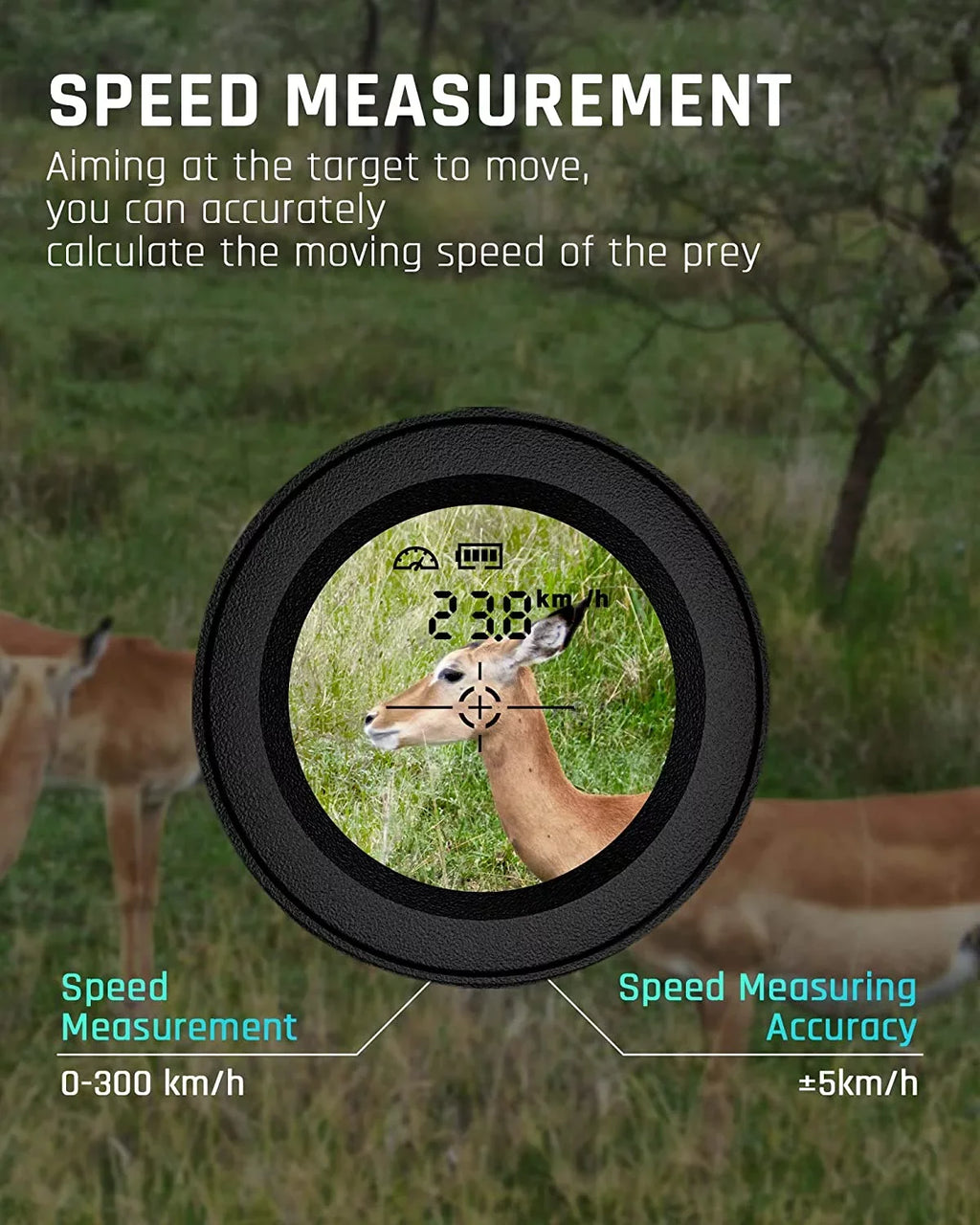 Ashfly Golf Rangefinder with Sizelope, 1100Y Range Finder Golfing with 5 Mode, 6X Magnification, USizeB Charging, Clear & Accurate Measurement, Vibration Alert, for Golfing, Hunting, Measurement - M1000