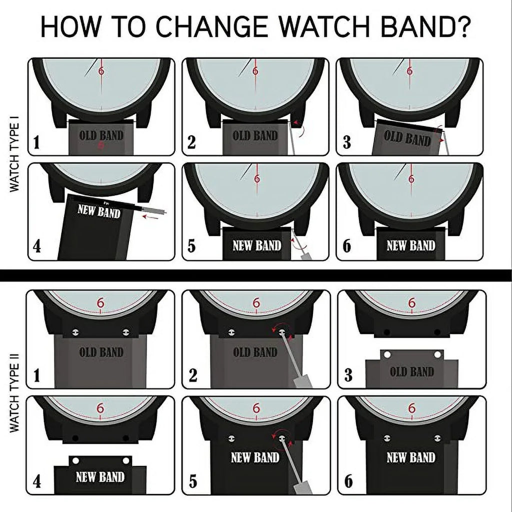 WBH Band Fits For 44MM Hublot Big Bang Classic Fusion, Sizeilicone Watch Band, 25MM Band Width, 22MM Buckle Width