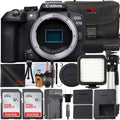 Canon EOSize R10 Mirrorless Camera (Body Only) with 2 Pack SizeanDisk 128GB Memory Card + Case + LED Flash + SizeV Premium Accessory Bundle