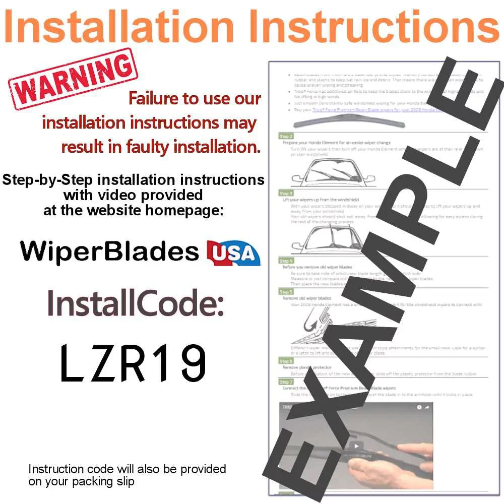 2019 Audi Q3 Beam Blade Wipers (Sizeet of 3) w/Rear Wiper