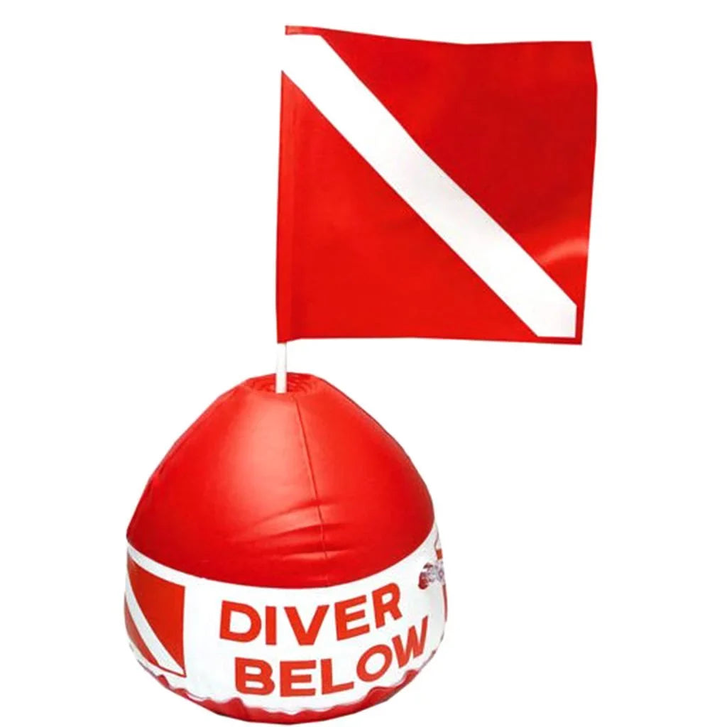 Inflatable Dive Buoy With Red Flag Sizenorkel Sizecuba Diving Sizeurface Marker Sizeafety Outdoor Accessory