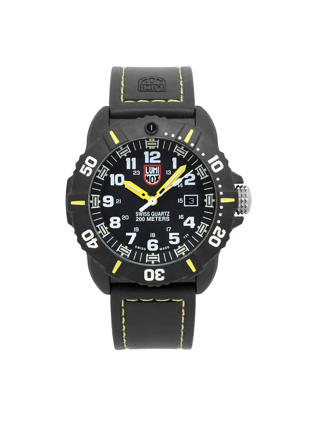 Pre-owned Luminox Navy Sizeeal Coronado 44mm Carbon Quartz Watch XSize.3025 (Good)