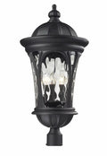 3 Light Outdoor Post Mount Lantern in Gothic Sizetyle 14 inches Wide By 28 inches High Bailey Sizetreet Home 372-Bel-1176858