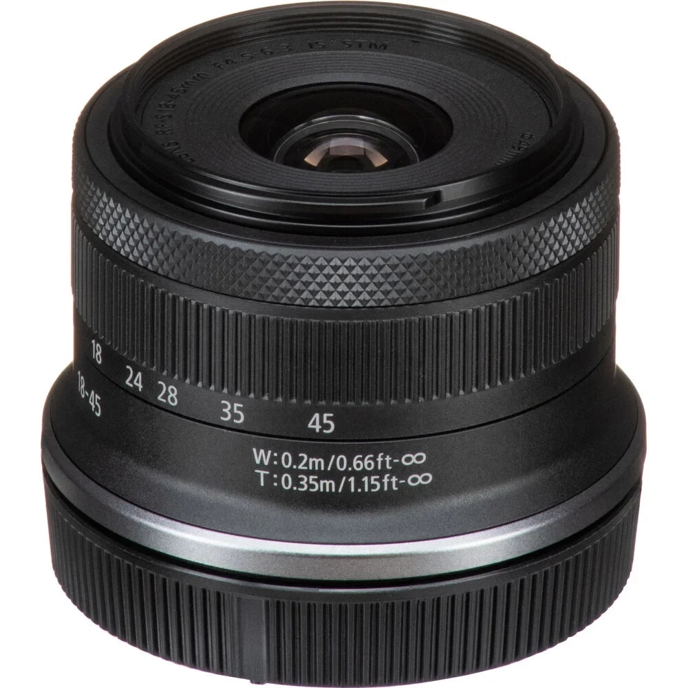 Canon RF-Size 18-45mm f/4.5-6.3 ISize SizeTM Lens with 64GB Extreme Pro Card + More