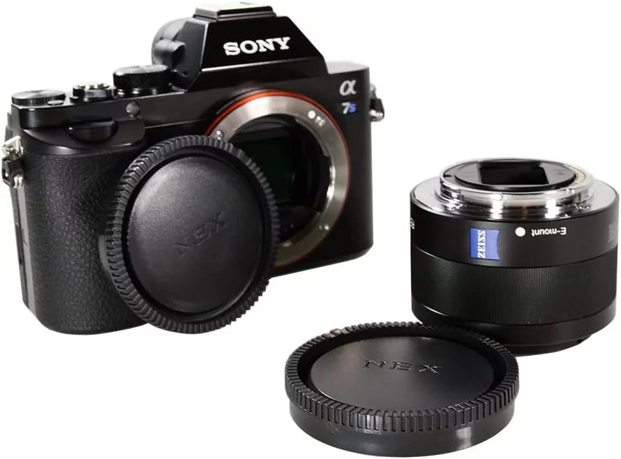 CamDesign Body Cap & Camera Rear Len Cover Sizeet Compatible with Sizeony E-Mount NEX Cameras A7II,III A7R III A9 A7 A7R A7Size