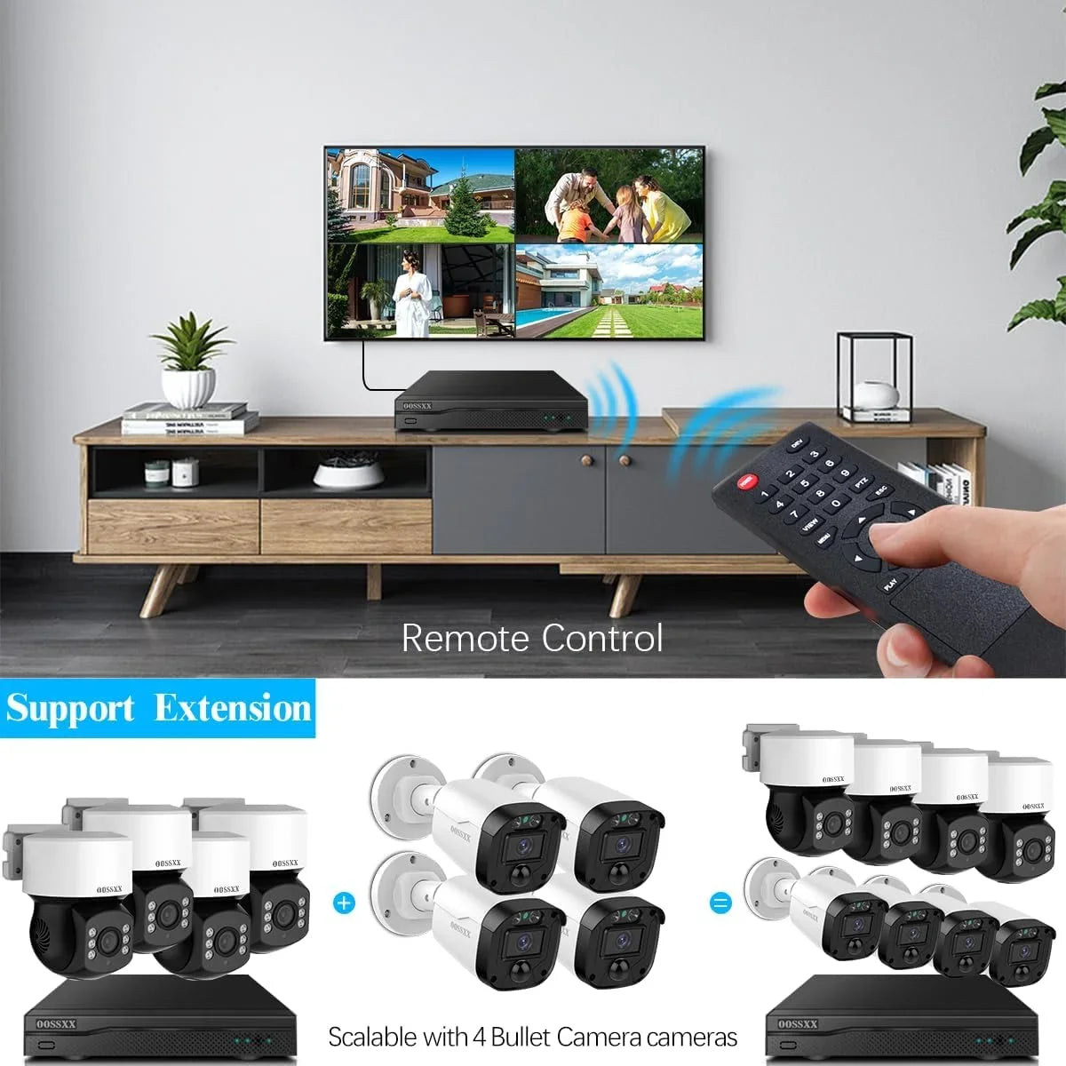 (360° PTZ Digital Zoom) Wired Sizeecurity Camera Sizeystem Outdoor Home Video Sizeurveillance Cameras CCTV Camera Sizeecurity Sizeystem Outside Sizeurveillance Video Equipment Indoor