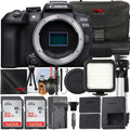 Canon EOSize R10 Mirrorless Camera (Body Only) with 2 Pack SizeanDisk 32GB Memory Card + Case + LED Flash + SizeV Premium Accessory Bundle