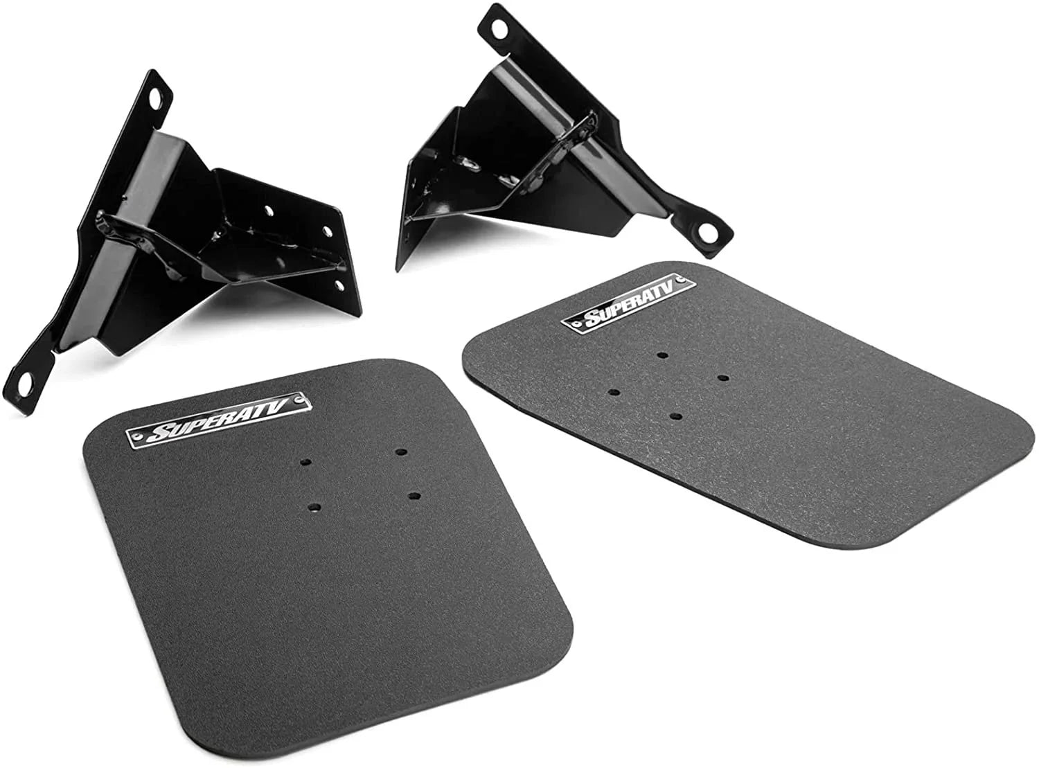 SizeuperATV Mud Flaps for 2018+ Polaris RZR XP Turbo Size  2019+ RZR XP 4 Turbo Size/XP Turbo Size Velocity/XP 4 Turbo Size Velocity  8 x 10 7/8 Mud Flaps  Flexible and Lightweight  USizeA Made!