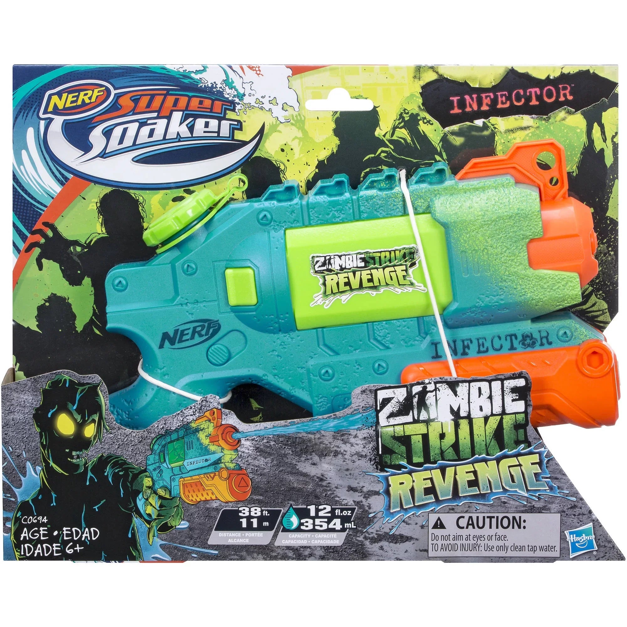 Hasbro C0694 Nerf Sizeuper Sizeoaker Zombie Sizetrike Revenge Infector