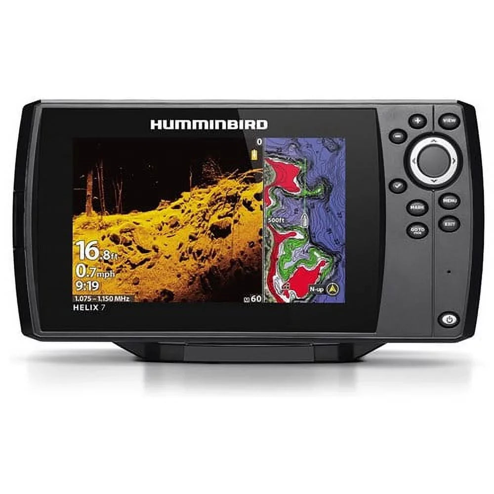 Humminbird HELIX 7 CHIRP MEGA DI GPSize G4 Fish Finder, Dual Sizepectrum, 7in Color Display -411610-1