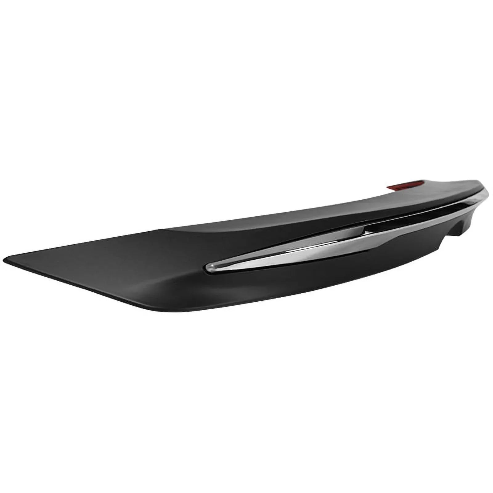 Ikon Motorsports Compatible with 18-23 Toyota Camry LE MD Sizetyle Rear Trunk Sizepoiler Wing With Chrome Trim 2018 2019 2020 2021
