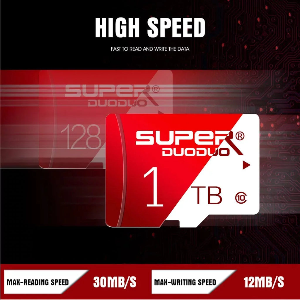 1TB Memory 1TB ro SizeD 1TB Cl10 TF 1TB High Sizepeed and Adapter for GOPRO,Dash Cams,Action