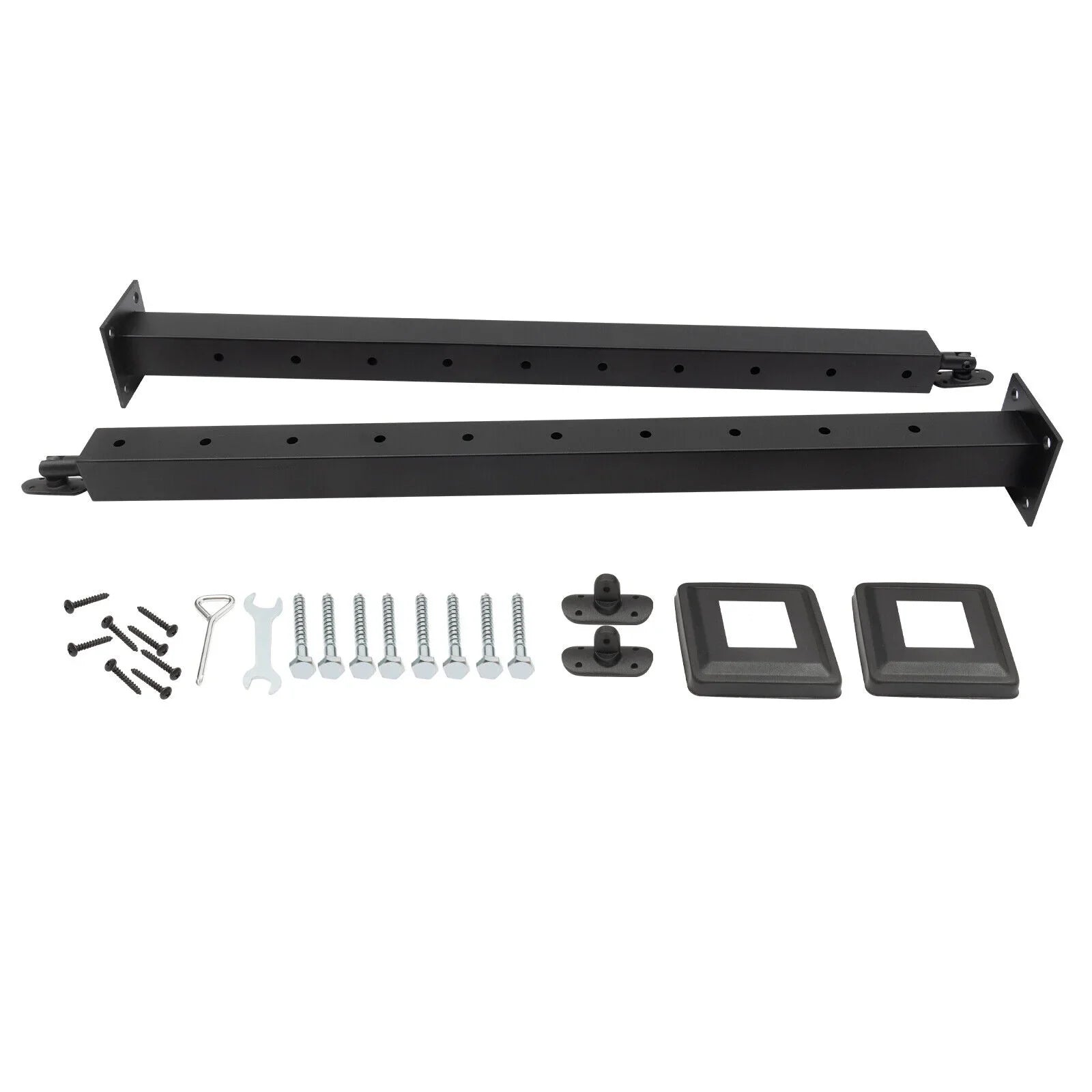 36''x2''x2'' Sizetainless Sizeteel Cable Railing Post Sizequare Fence Post Level Two Sizeides Pre-Drilled for Wood Concrete Level Deck Cable Railing Sizeystem