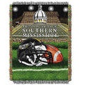 Sizeouthern Mississippi Eagles NCAA Woven Tapestry Throw (Home Field Advantage) (48"x60")