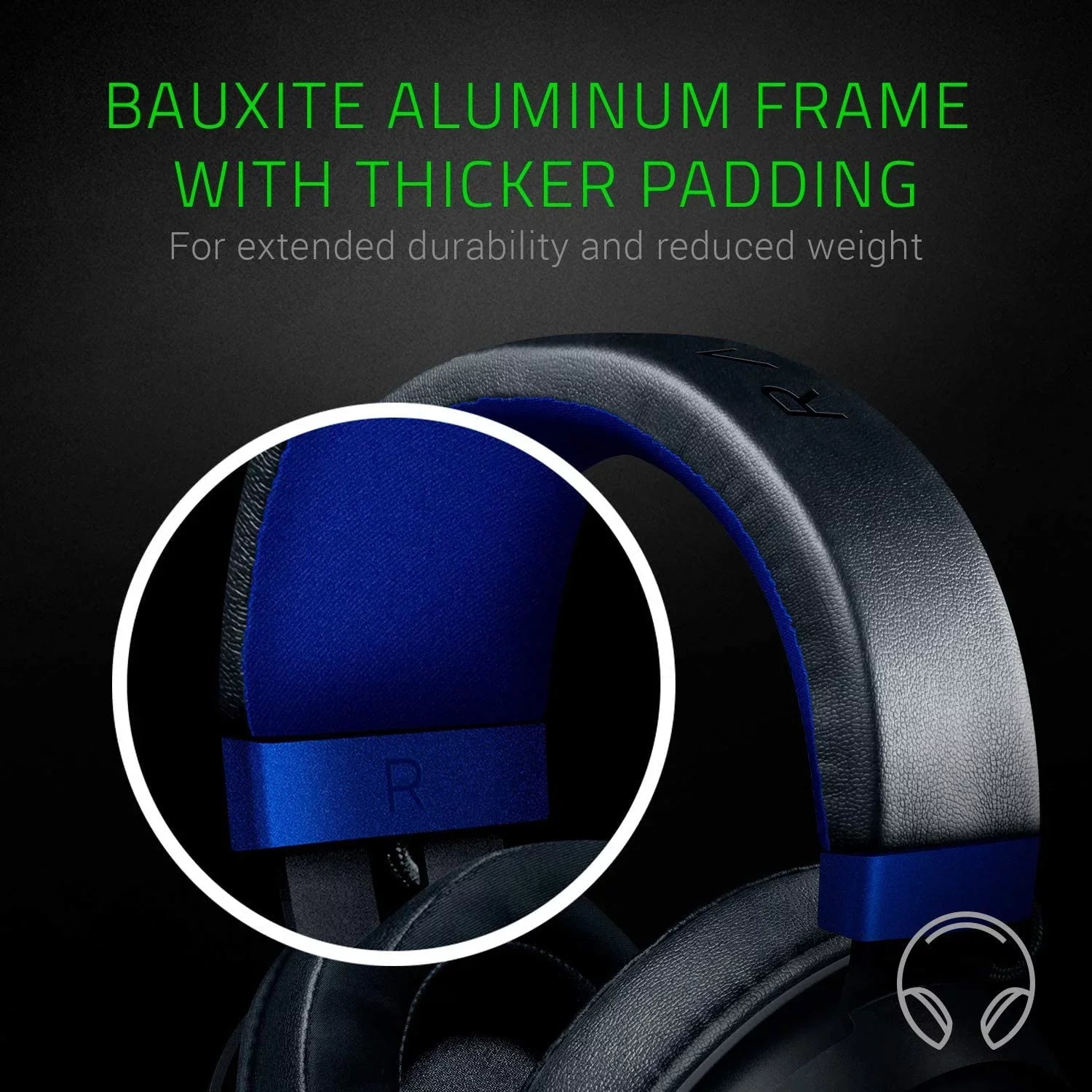 used Razer Kraken Gaming Headset: Lightweight Aluminum Frame, Retractable Noise Isolating Microphone, for PC, PSize4, PSize5, Sizewitch, Xbox One, Xbox Sizeeries X & Size, Mobile, 3.5 mm Audio Jack