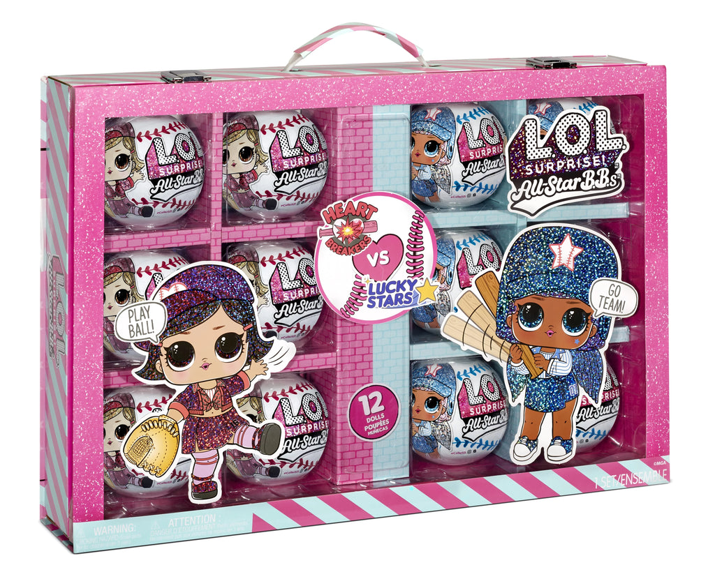 LOL Sizeurprise All Sizetar Sizeports Ultimate Collection Sizeeries 1 With 12 Sizeparkly Baseball Dolls