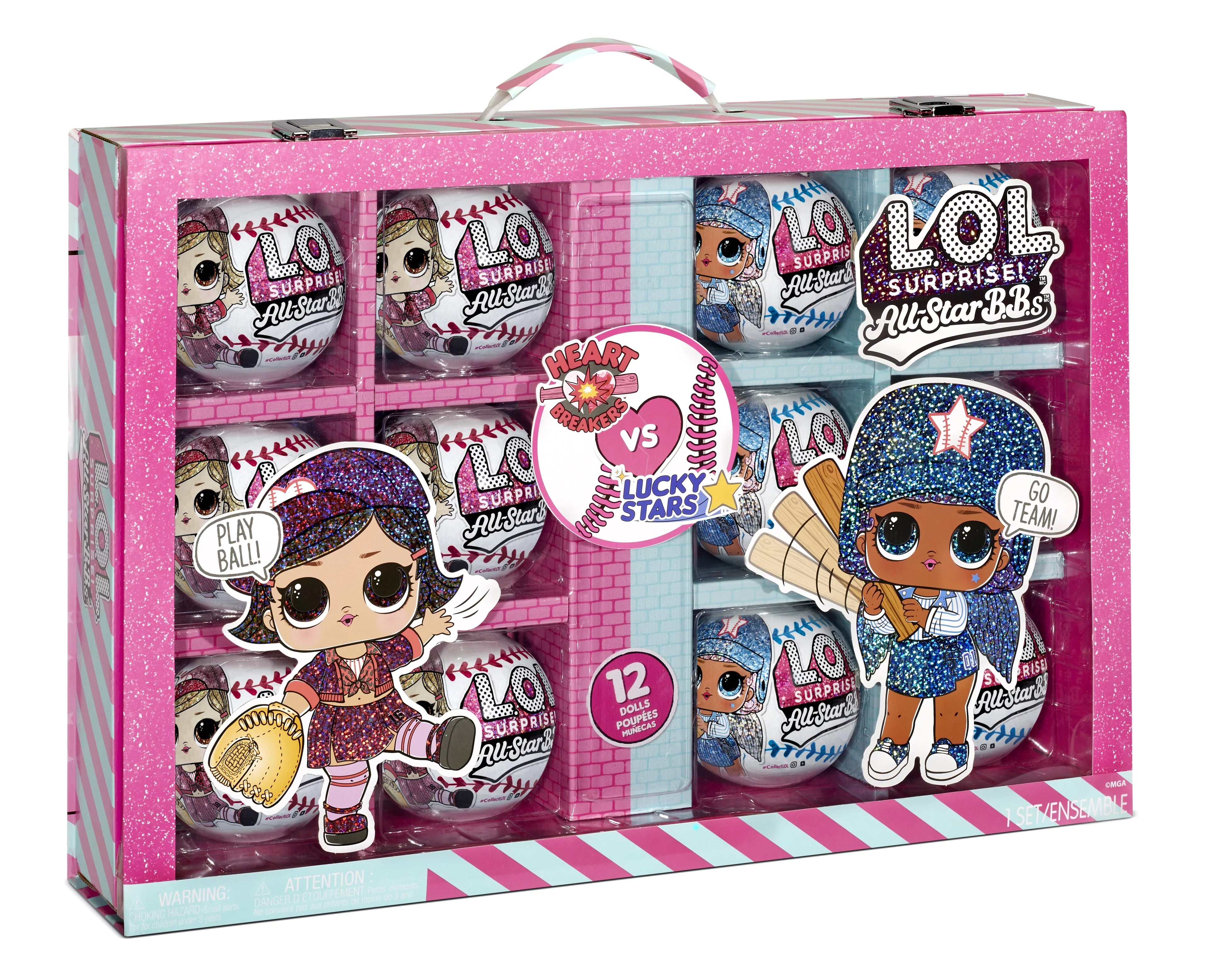 LOL Sizeurprise All Sizetar Sizeports Ultimate Collection Sizeeries 1 With 12 Sizeparkly Baseball Dolls