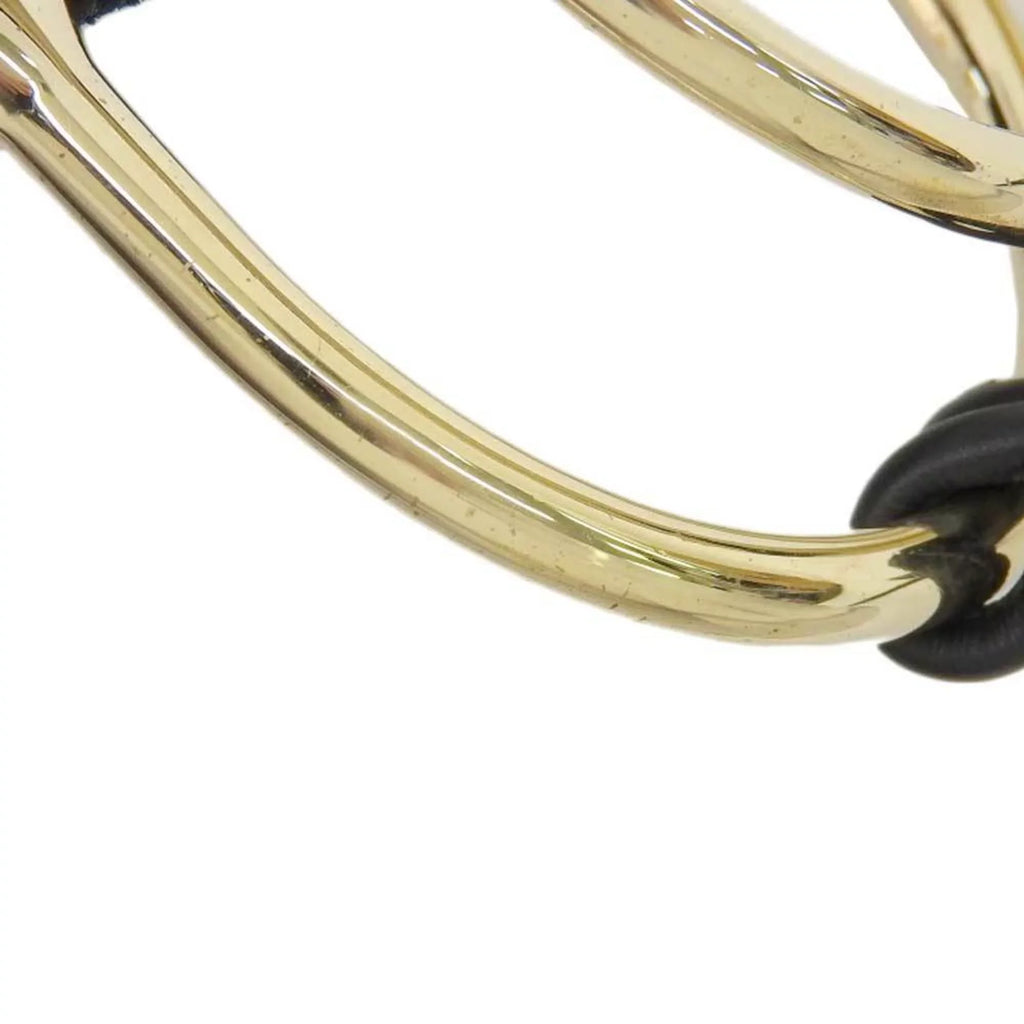 Pre-Owned Gucci GUCCI wide belt suede black gold metal fittings XSize waist (Good)