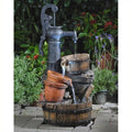 Pemberly Row Classic Water Pump Fountain with Led Light