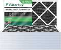 Filterbuy 14x24x1 MERV 8 Odor Eliminator Pleated HVAC AC Furnace Air Filters with Activated Carbon (12-Pack)