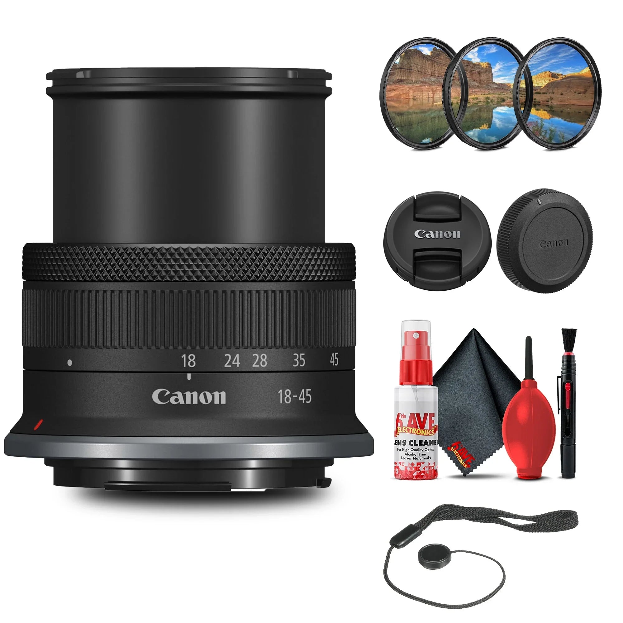 Canon RF-Size 18-45mm f/4.5-6.3 ISize SizeTM Lens with 64GB Extreme Pro Card + More