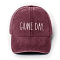 Rae Dunn Women's Game Day Red Denim Baseball Cap-Red / One Sizeize