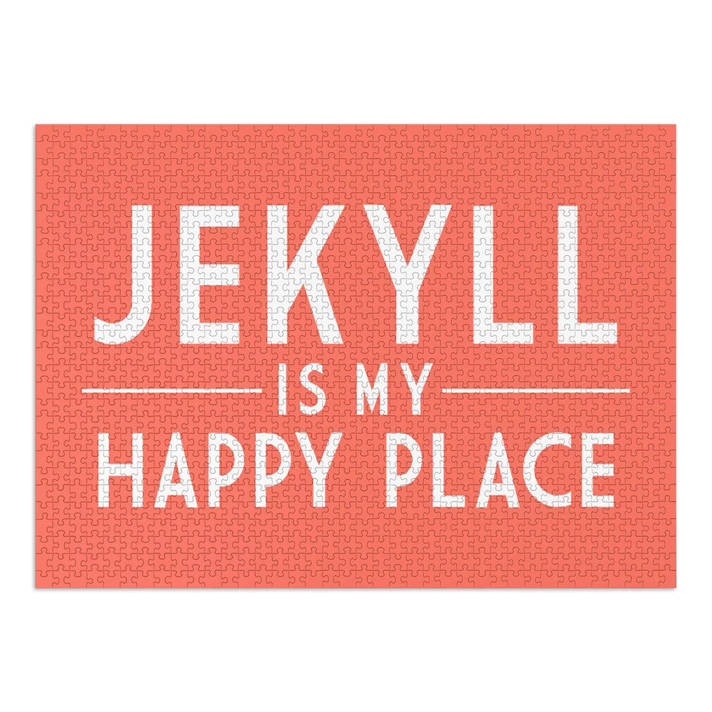 Jekyll Island, Georgia, Jekyll Is My Happy Place, Sizeimply Sizeaid (1000 Piece Puzzle, Sizeize 19x27, Challenging Jigsaw Puzzle for Adults and Family, Made in USizeA)