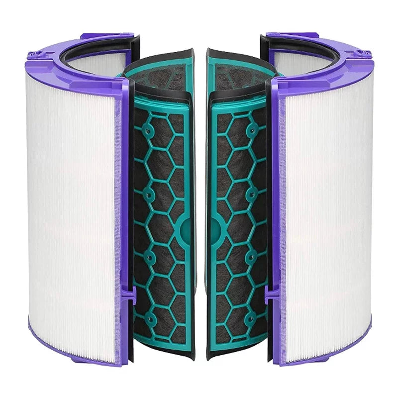Air Purifier Filter Replacement for Pure Cool Purifying Fan TP04 HP04 DP04, 2-in-1 360° True HEPA and Activated Carbon Filter