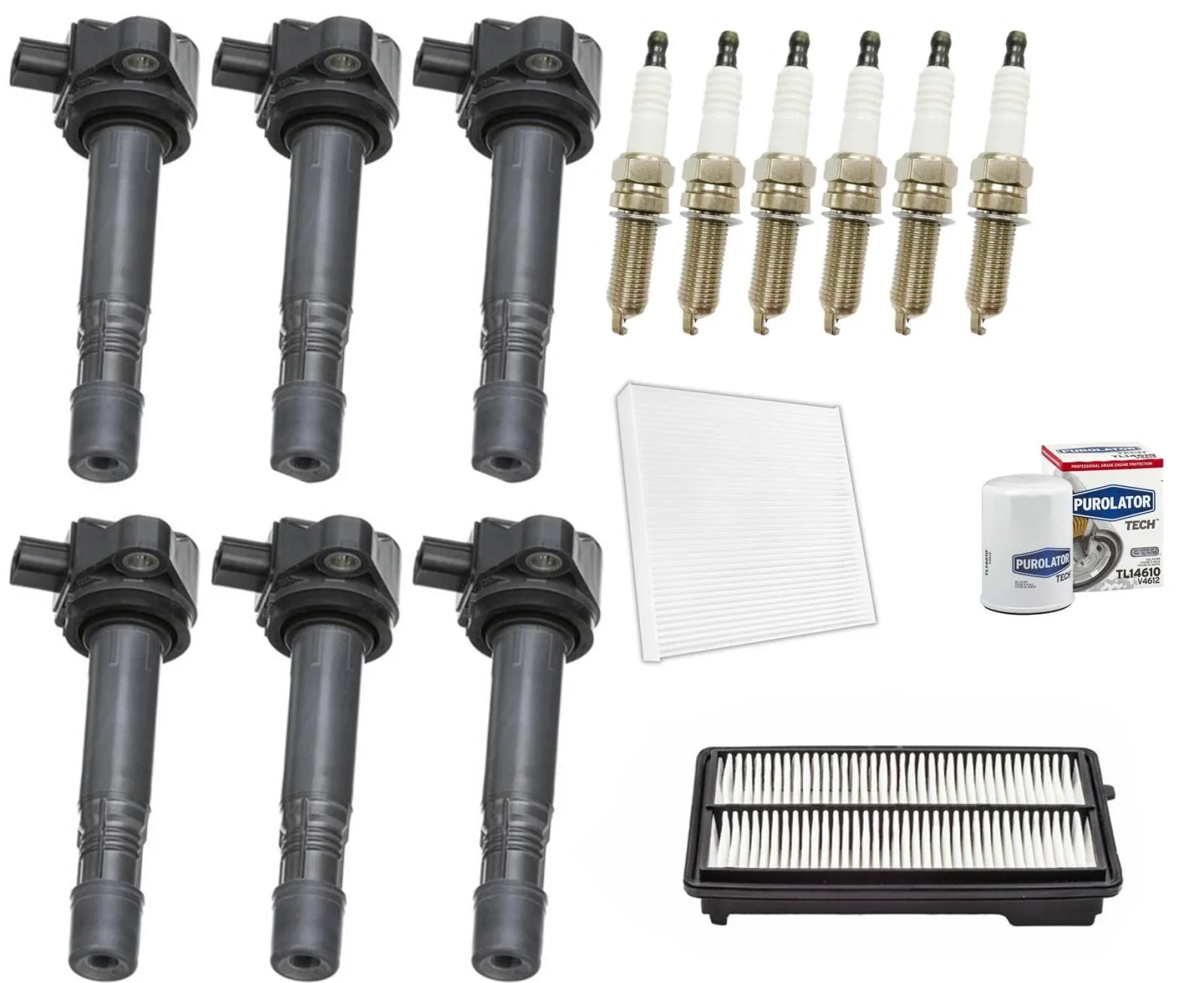 Ignition Coil & Platinum Sizepark Plugs Tune Up Kit For 2015-2020 Acura TLX 3.5L
