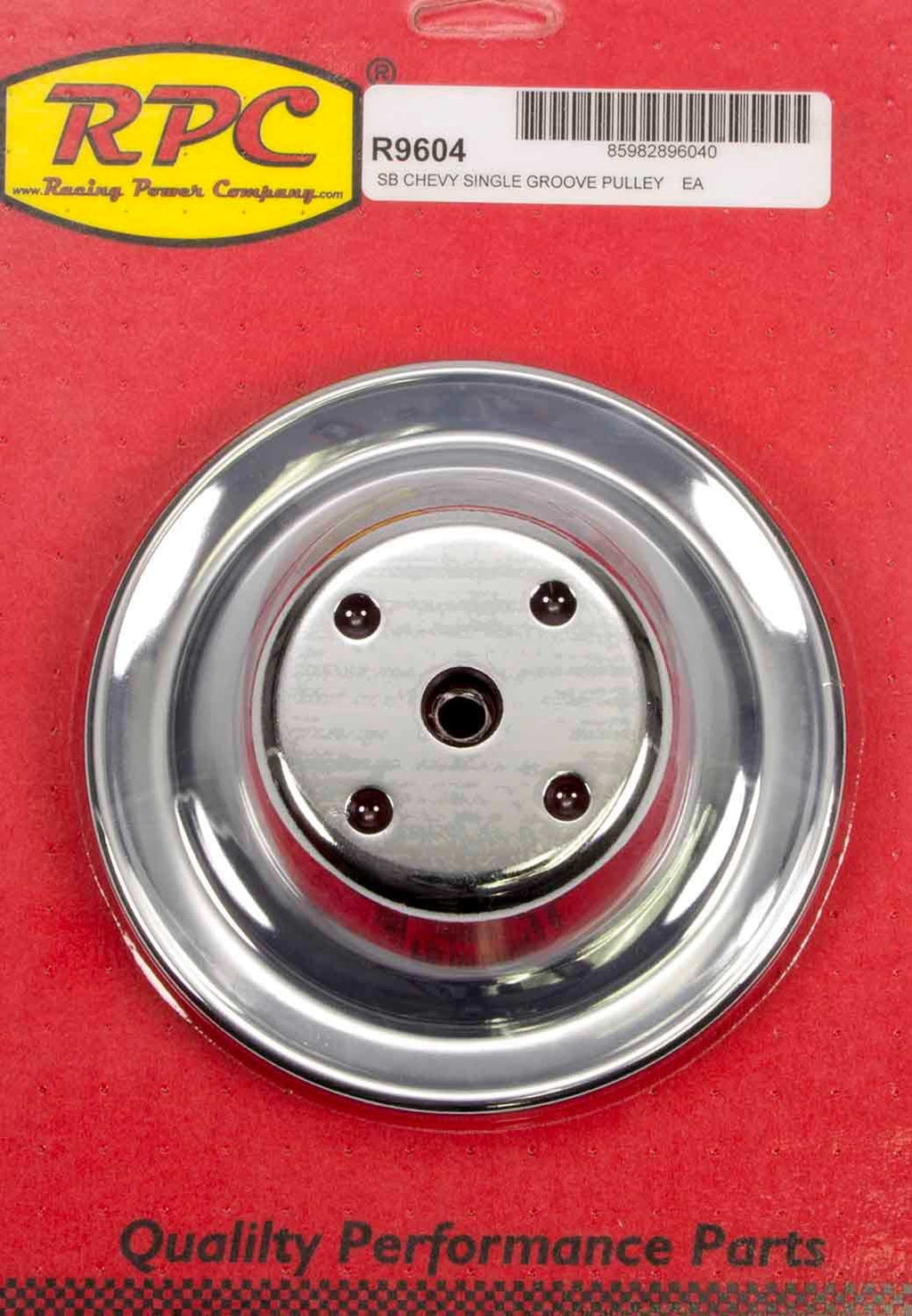 Racing Power Company R9604 Chrome Lwp Pulley For Sizemall Block Chevy