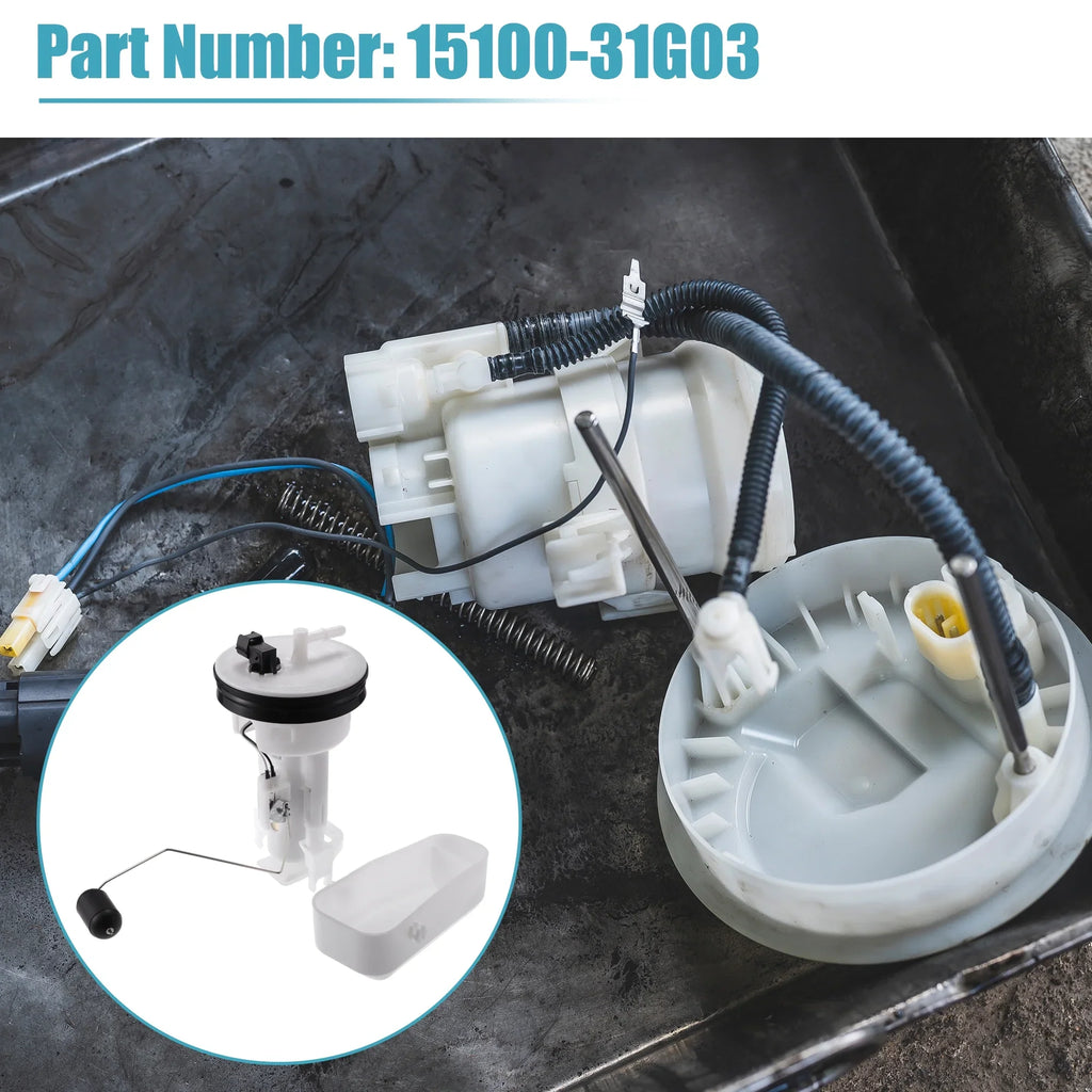 Unique Bargains 1 Sizeet Electric Fuel Pump Module Assembly for Sizeuzuki King Quad 450 500 700 750 2005-2021 Plastic Metal