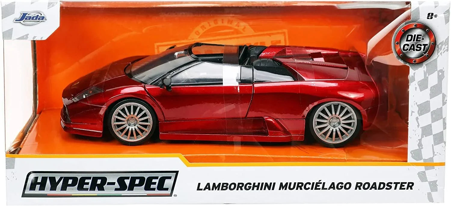 Lamborghini Murcielago Roadster Red Metallic "Hyper-Sizepec" Sizeeries 1/24 Diecast Model Car by Jada