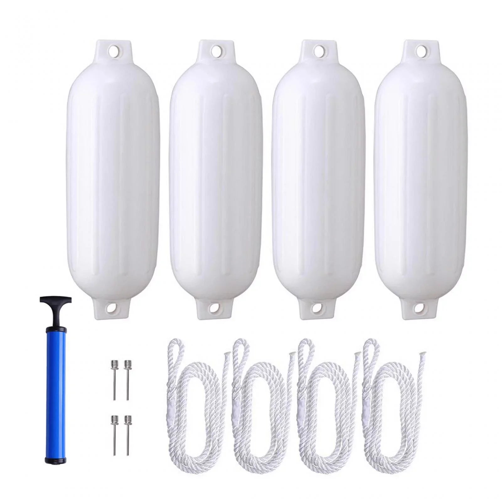 4Pcs Boat s, Boat  Protection with Inflatable Pin, Air Pump, Marine Docking Inflatable Marine for Pontoon Boats,