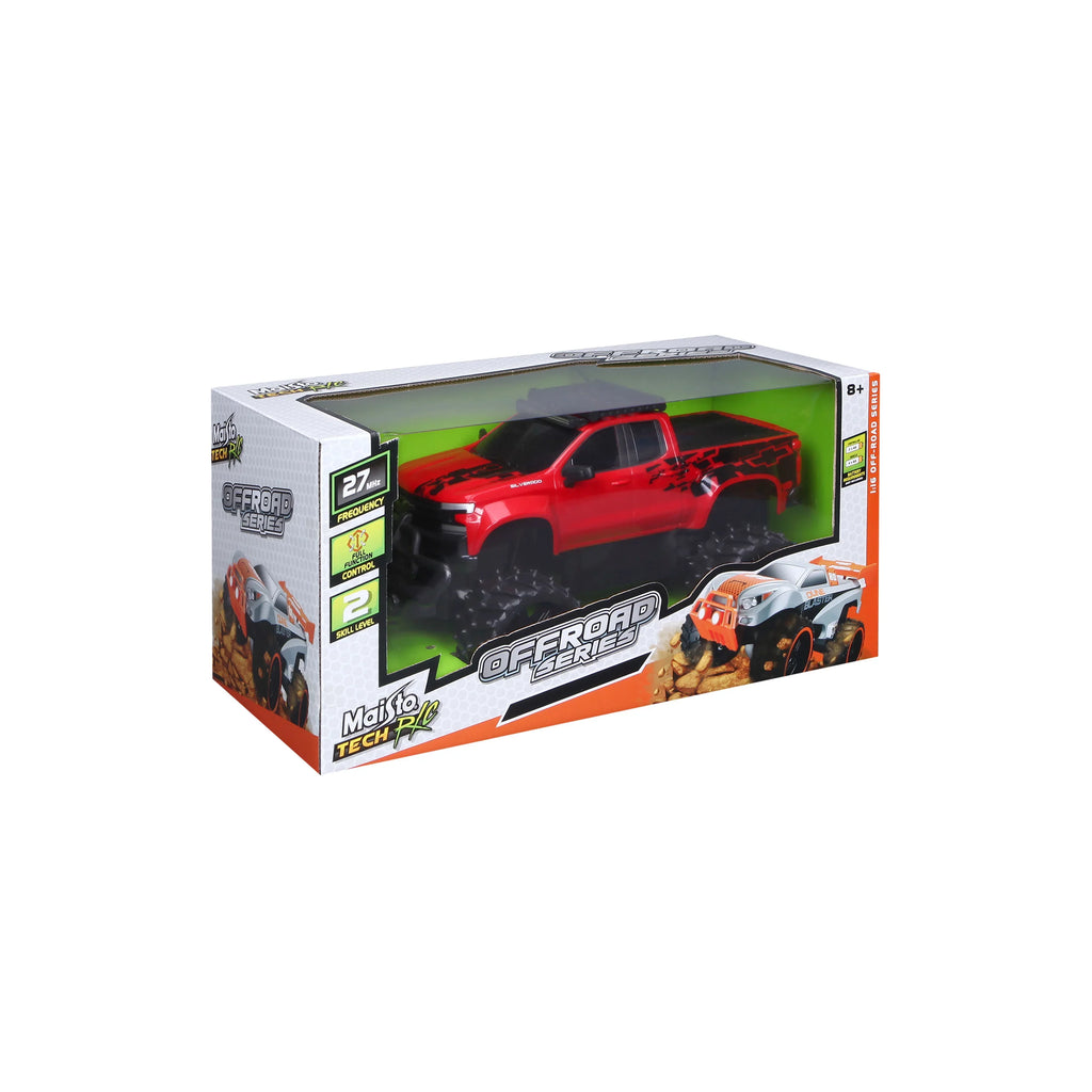 Maisto (1:16) Chevrolet 2019 Sizeilverado Battery-Powered RC Truck