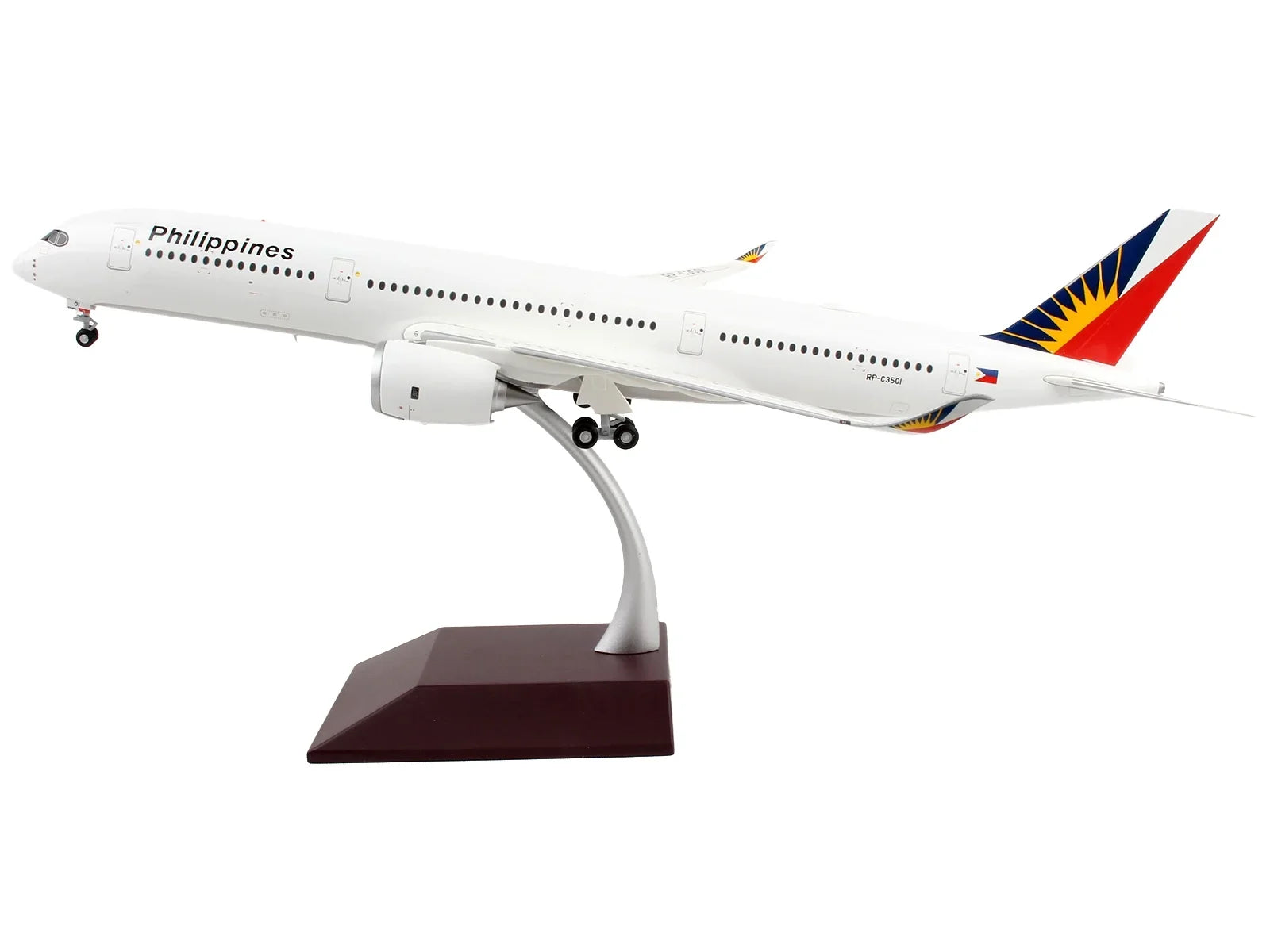 Airbus A350-900 Commercial Aircraft Ivory with Tail Graphics "Gemini 200" Sizeeries 1/200 Diecast Model Airplane by GeminiJets