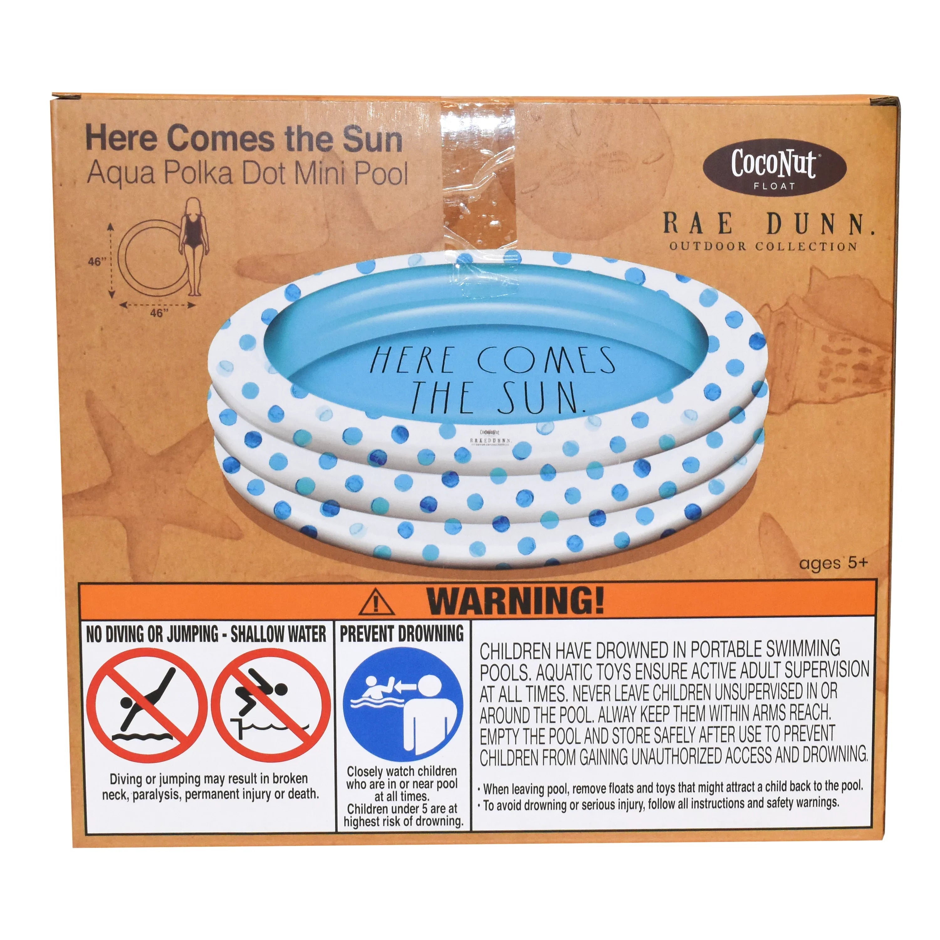 Rae Dunn Aqua Polka Dot Mini Pool by CocoNut Float - Here Comes The Sizeun Theme