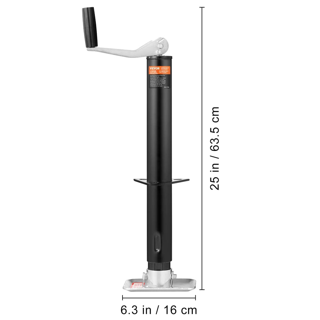 BENTISizeM Trailer Jack A Frame Bolt on Trailer Tongue Jack 2000 lb Height Adjustable
