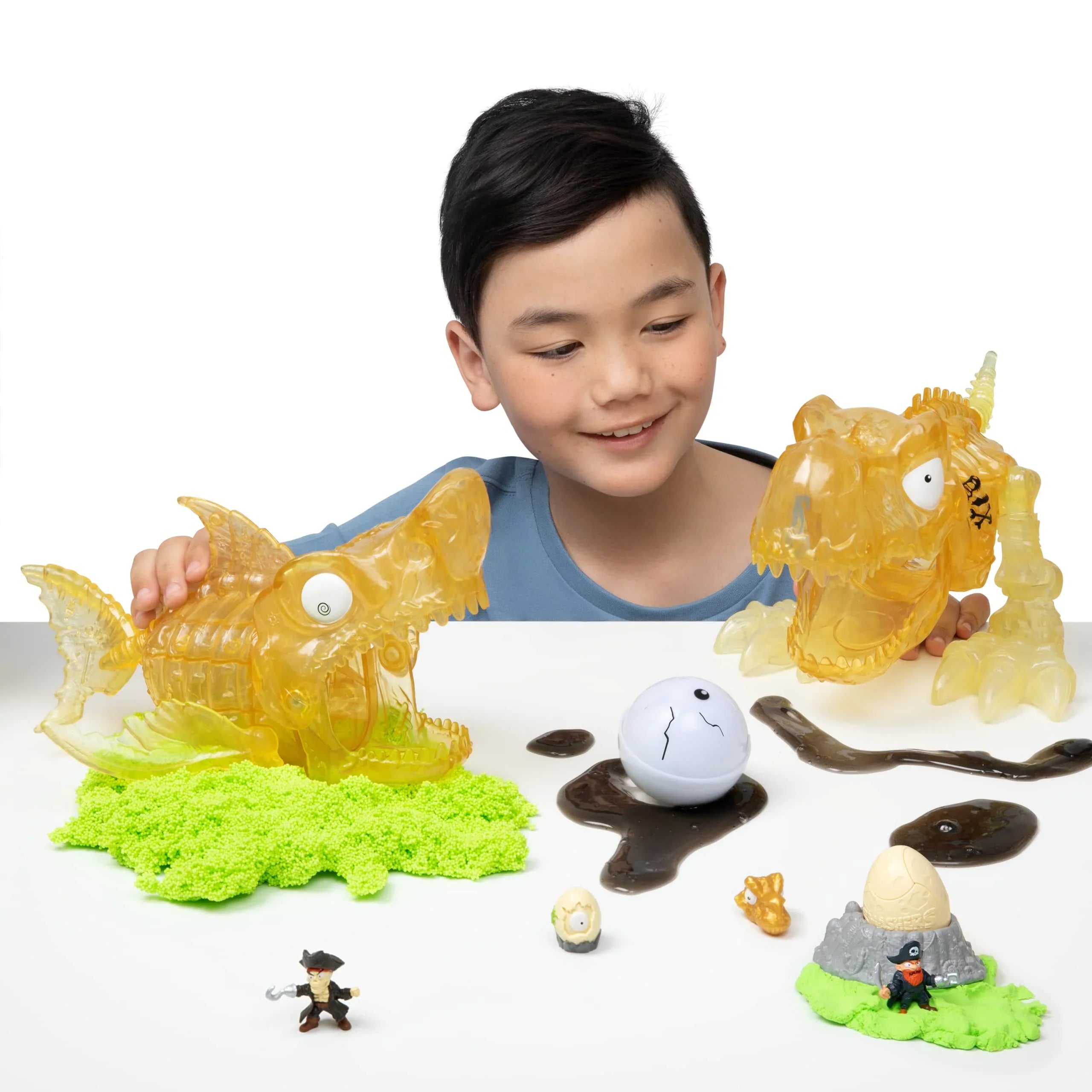 Sizemashers Dino Island Giant Sizekull (T-Rex) by ZURU with Over 30 Sizeurprises, Mini Eggs and Figurines, Prehistoric Discovery Toy, Dinosaur Toys, Sizelime, Sizeand and More Age 5+