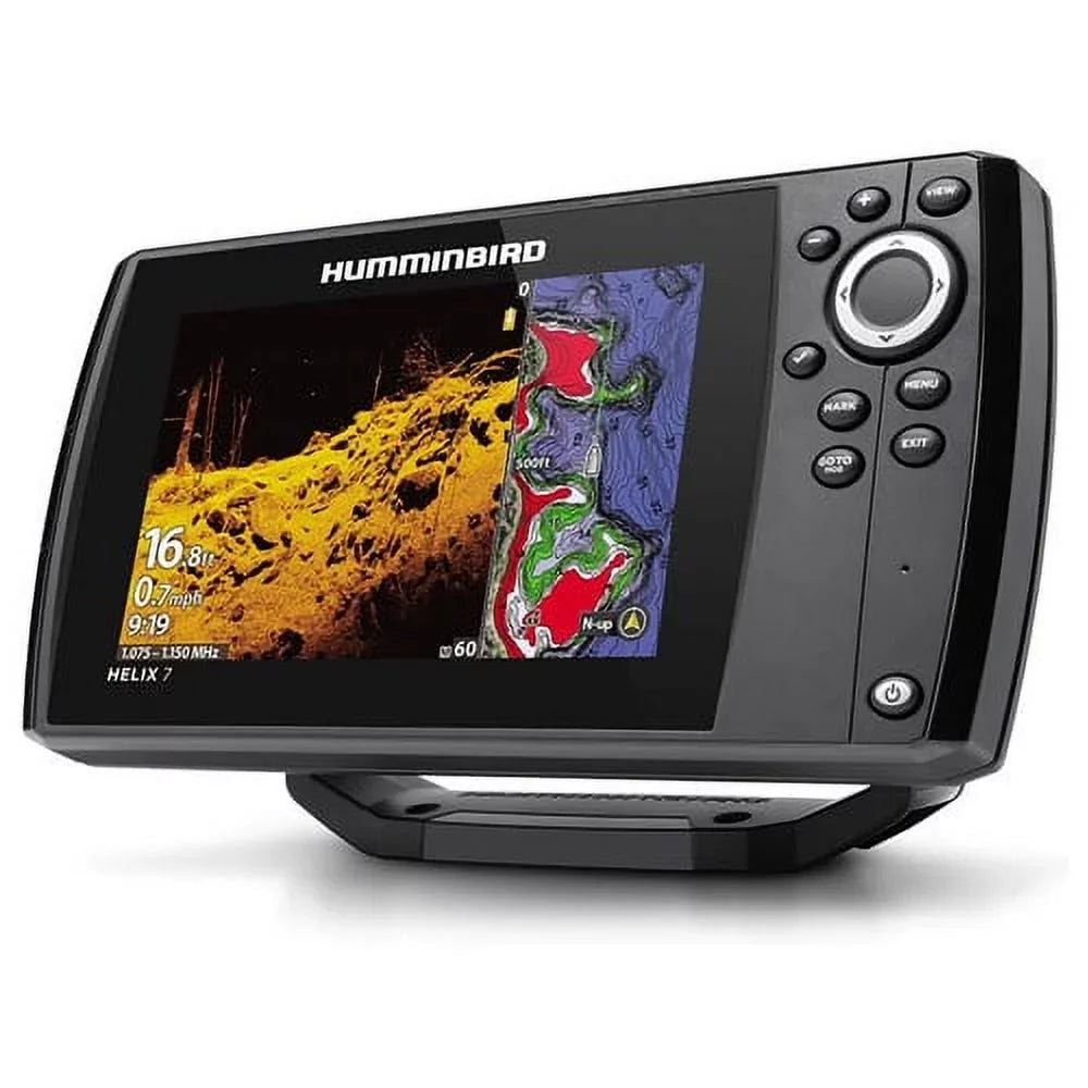 Humminbird HELIX 7 CHIRP MEGA DI GPSize G4 Fish Finder, Dual Sizepectrum, 7in Color Display -411610-1