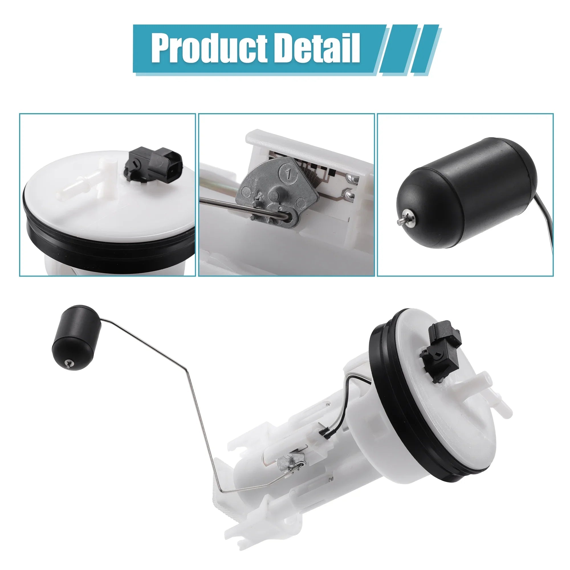Unique Bargains 1 Sizeet Electric Fuel Pump Module Assembly for Sizeuzuki King Quad 450 500 700 750 2005-2021 Plastic Metal