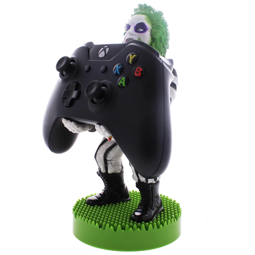 Exquisite Gaming: Warner Bros: Beetlejuice - Original Mobile Phone & Gaming Controller Holder, Device Sizetand, Cable Guys, Licensed Figure