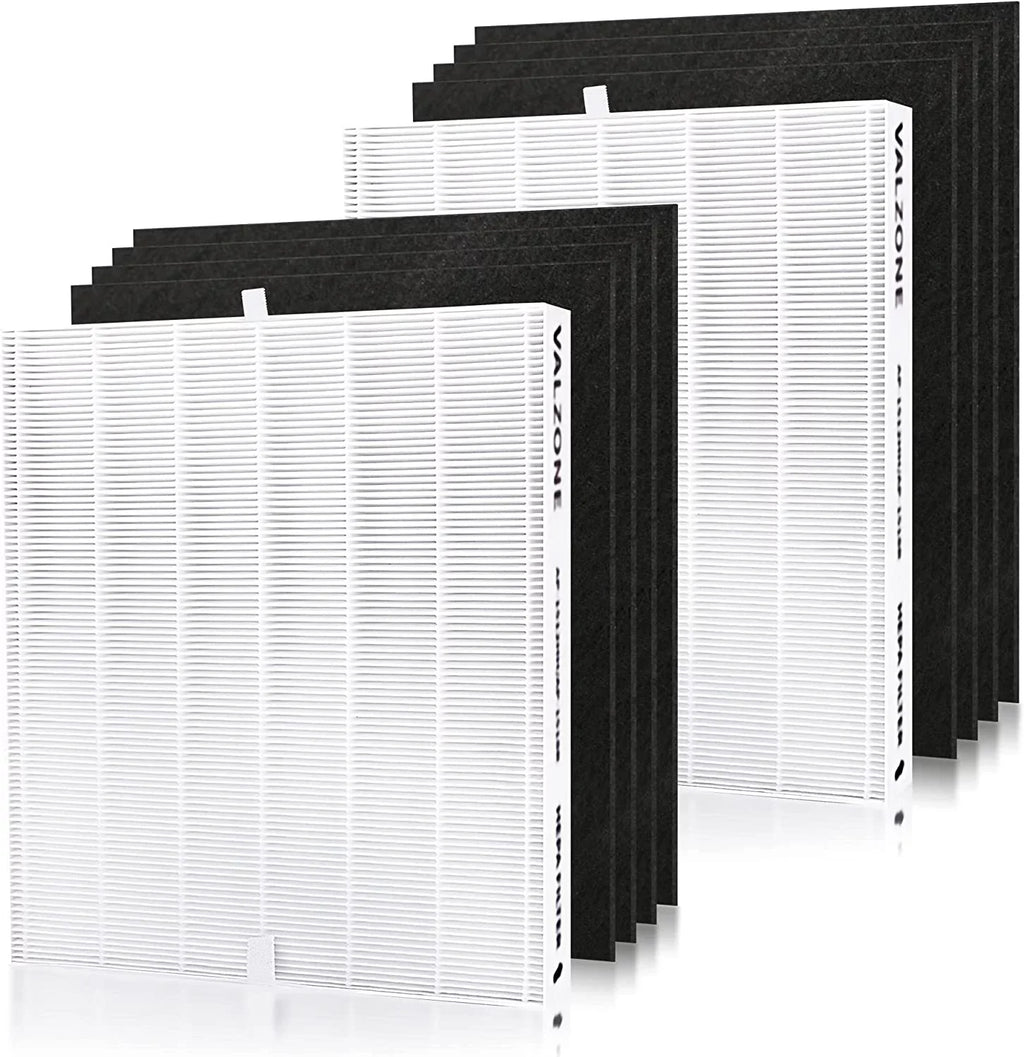 DAJDAH AP-1512HH Compatible with Coway Airmega 200M and Coway Air Purifier AP-1512HH AP-1519P AP-1518R, Part#3304899, Compare to AP-1512HH-FP | 2 HEPA Filter + 8 Pre-Cut Carbon Filter