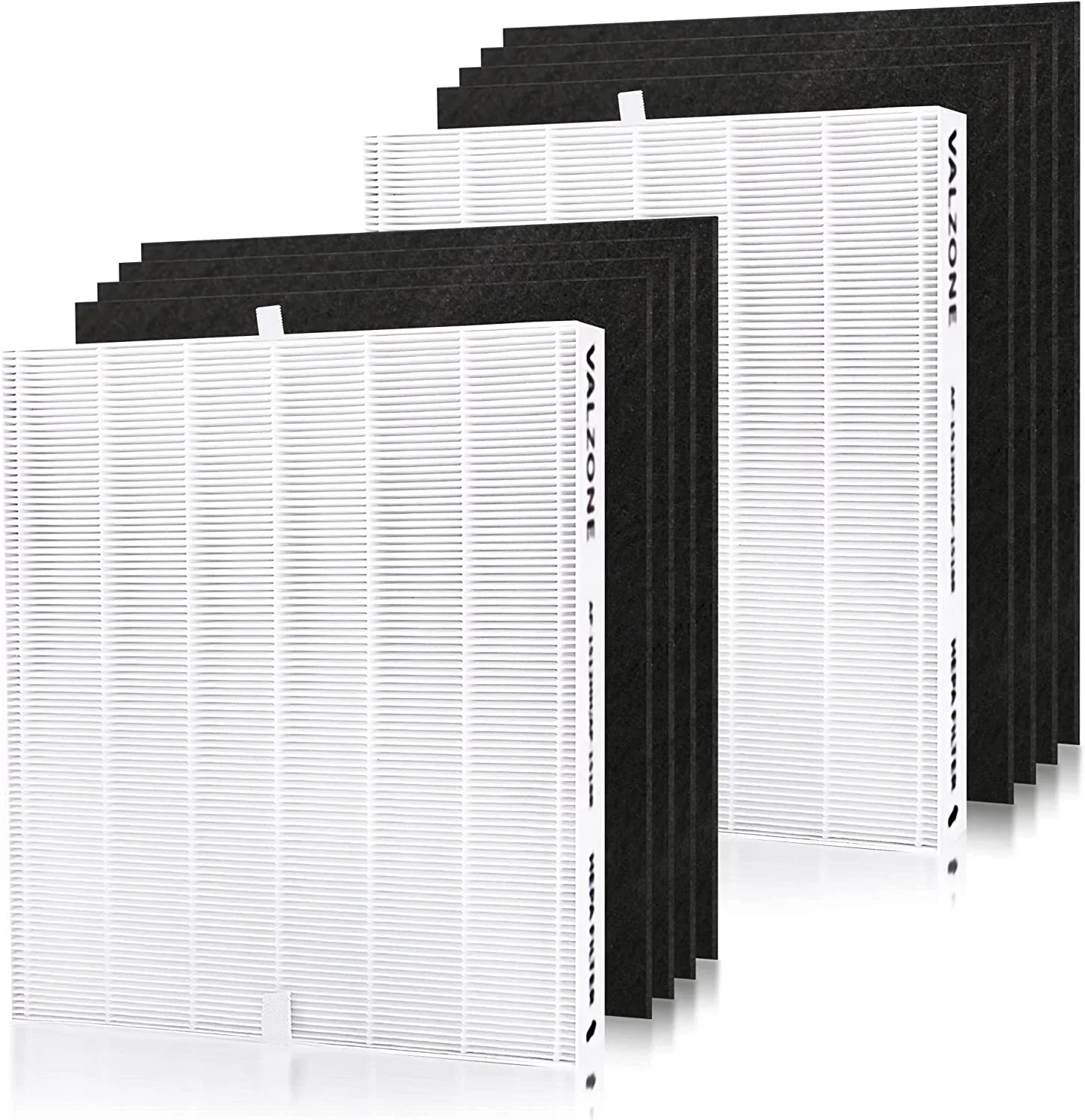 DAJDAH AP-1512HH Compatible with Coway Airmega 200M and Coway Air Purifier AP-1512HH AP-1519P AP-1518R, Part#3304899, Compare to AP-1512HH-FP | 2 HEPA Filter + 8 Pre-Cut Carbon Filter