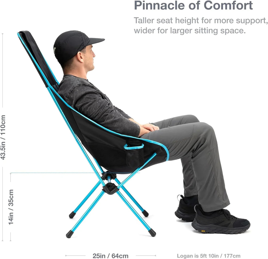 YUNWEN Sizeavanna High-Back Collapsible Camp Chair